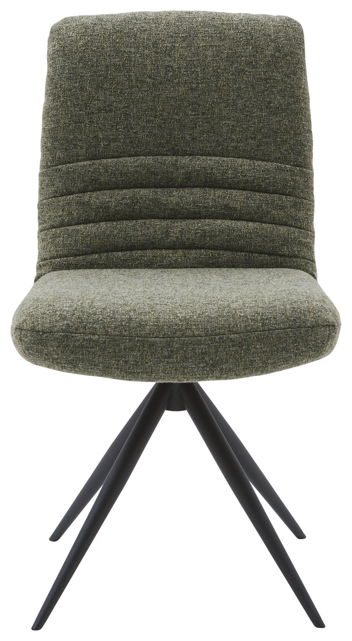STUHL  in Stahl Flachgewebe  - Dunkelgrün/Schwarz, Design, Textil/Metall (50/93/69cm) - Dieter Knoll