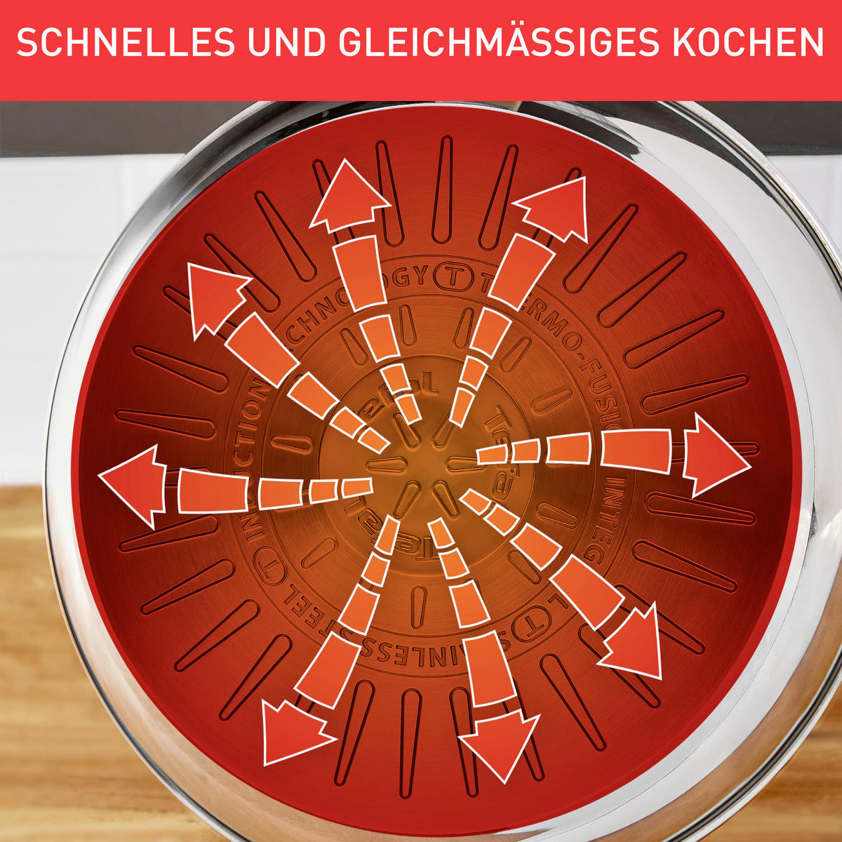 SCHMORPFANNE Duetto Silitan®-Antihaftbeschichtung  - Edelstahlfarben, Basics, Metall (25,6/11,2/44,5cm) - Tefal