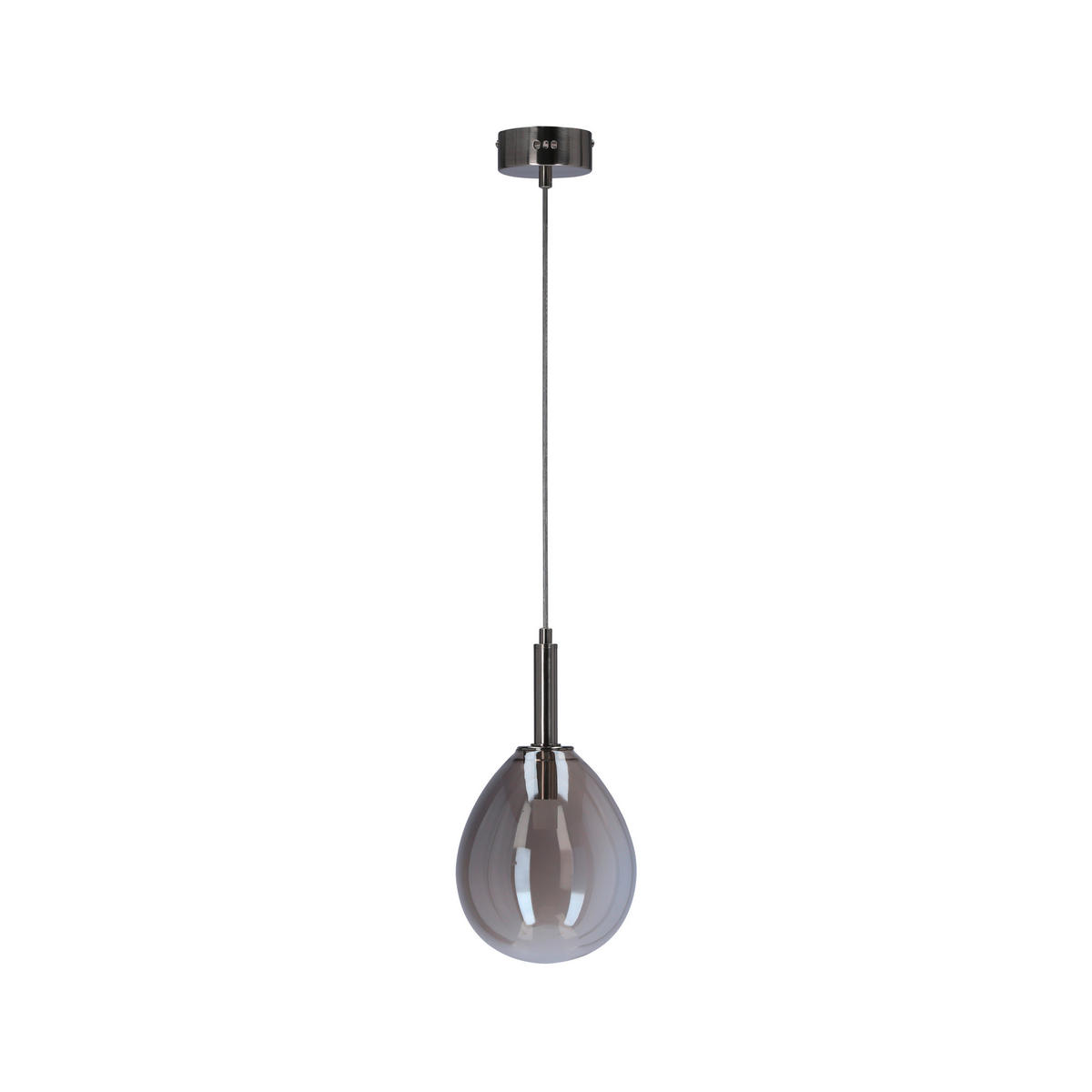 LED-HÄNGELEUCHTE Lukka 18/18/115 cm   - Chromfarben/Silberfarben, Design, Glas/Metall (18/18/115cm)