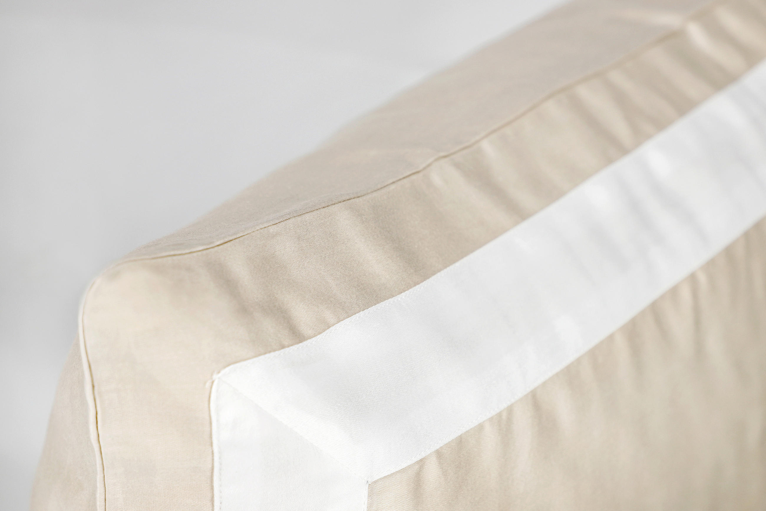 KISSENHÜLLEN-SET Marcel.Remus.Design - Son Vida beige 40/80 cm  - Beige/Weiß, Design, Textil (40/80cm) - Marcel Remus