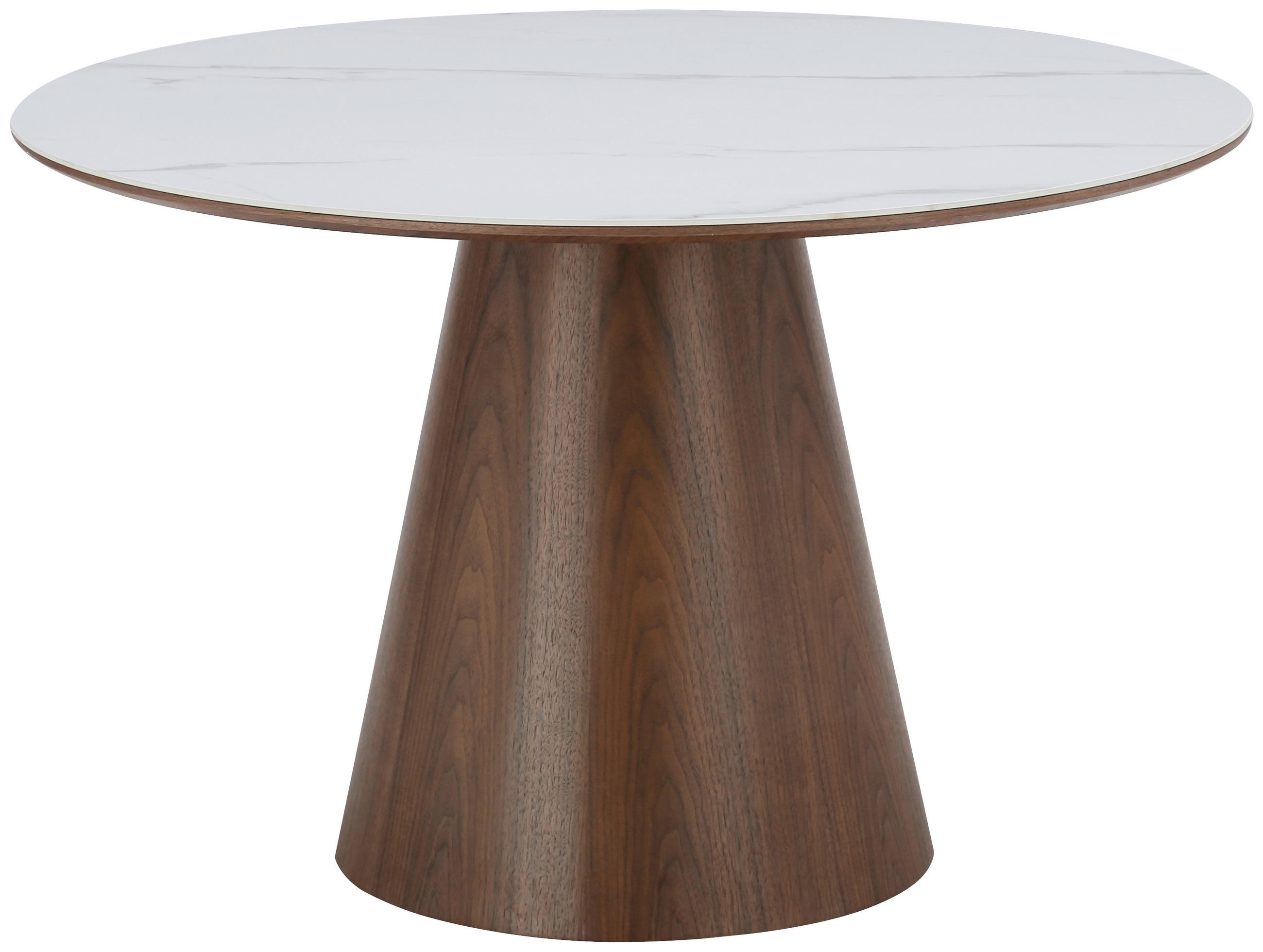 Livetastic JÍDELNÍ STŮL, bílá, barvy vlašských ořechů, 120/120/75 cm