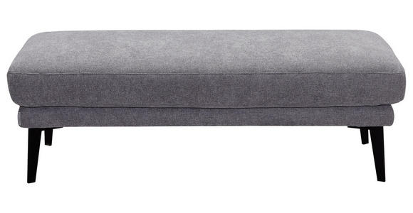 WOHNLANDSCHAFT Grau Webstoff - Schwarz/Grau, Design, Textil/Metall (226/292cm) - Valnatura