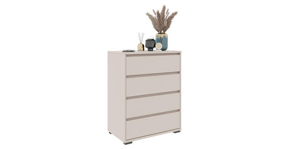 KOMMODE  in 80/103/48 cm  - Kaschmir/Anthrazit, Design, Holzwerkstoff/Kunststoff (80/103/48cm) - Carryhome