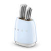 MESSERBLOCK 6-teilig  - Pastellblau, Basics, Holz/Kunststoff (13,5/23,2/19cm) - SMEG