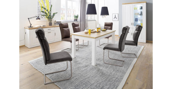 SIDEBOARD Brixen in 183/85/50 cm - Eichefarben/Schwarz, Basics, Holzwerkstoff/Metall (183/85/50cm) - Landscape
