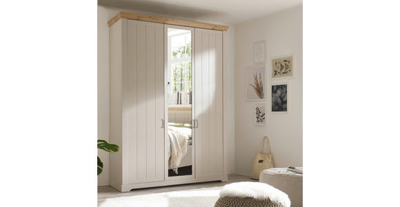 DREHTÜRENSCHRANK  in Champagner, Eiche Artisan  - Champagner/Bronzefarben, LIFESTYLE, Holzwerkstoff/Metall (171/228/60cm) - Landscape
