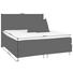 BOXSPRINGBETT 180/210 cm in Braun - Alufarben/Braun, KONVENTIONELL, Textil/Metall (180/210cm) - Jensen BOXSPRINGBETT 180/210 cm in Braun - Alufarben/Braun, KONVENTIONELL, Textil/Metall (180/210cm) - Jensen