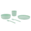 KINDERGESCHIRRSET 5-teilig  - Salbeigrün, Natur, Naturmaterialien - Avelia