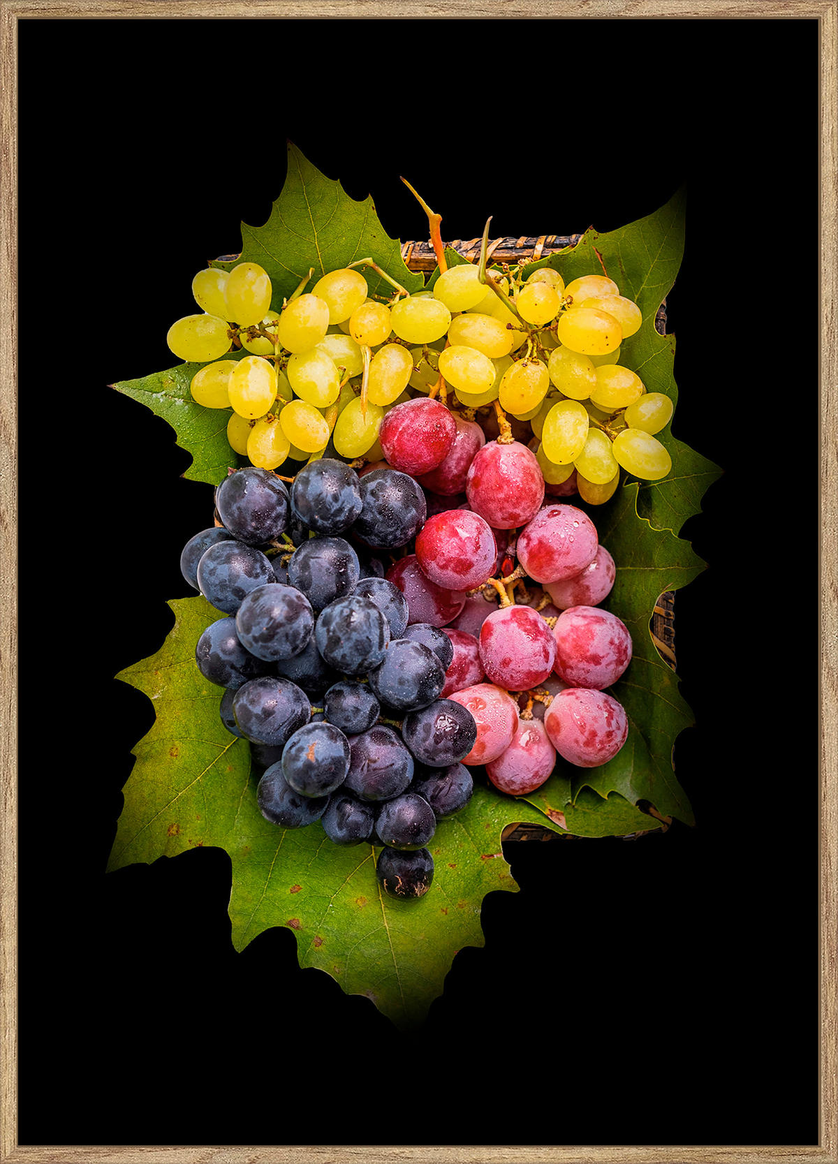 KUNSTDRUCK 51,2/71,2 cm  - Eichefarben/Multicolor, Basics, Holzwerkstoff (51,2/71,2cm) - Monee