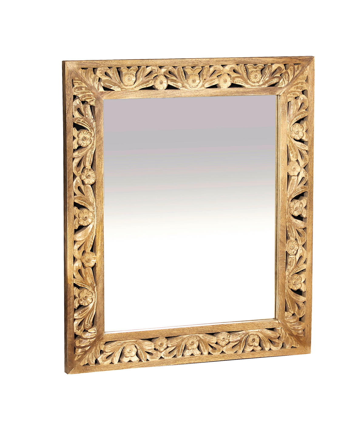 SPIEGEL 68/79/3 cm  - Naturfarben, Design, Glas/Holz (68/79/3cm) - MID.YOU