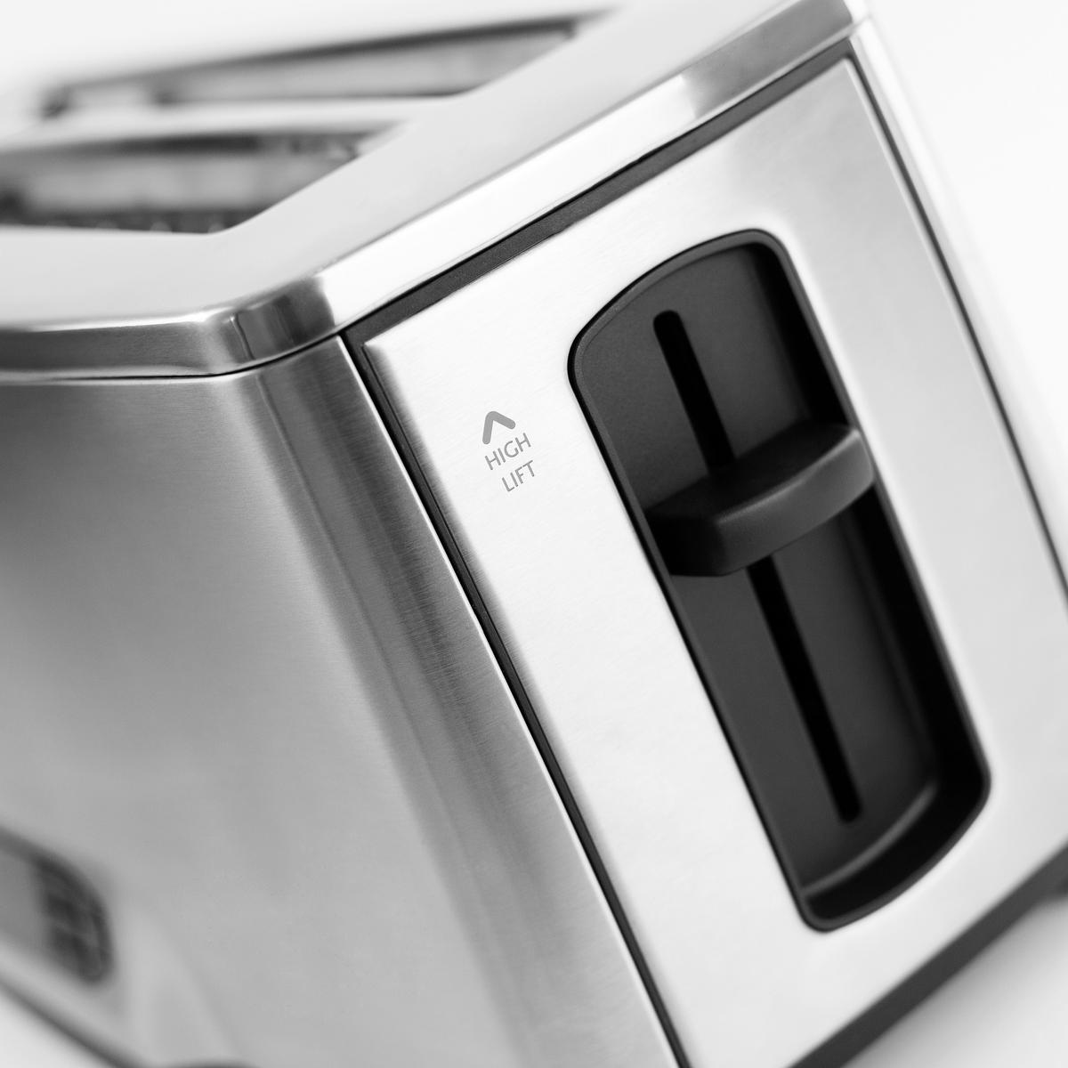 TOASTER  - Chromfarben/Schwarz, Basics, Kunststoff/Metall (42/20/20cm) - CASO Design