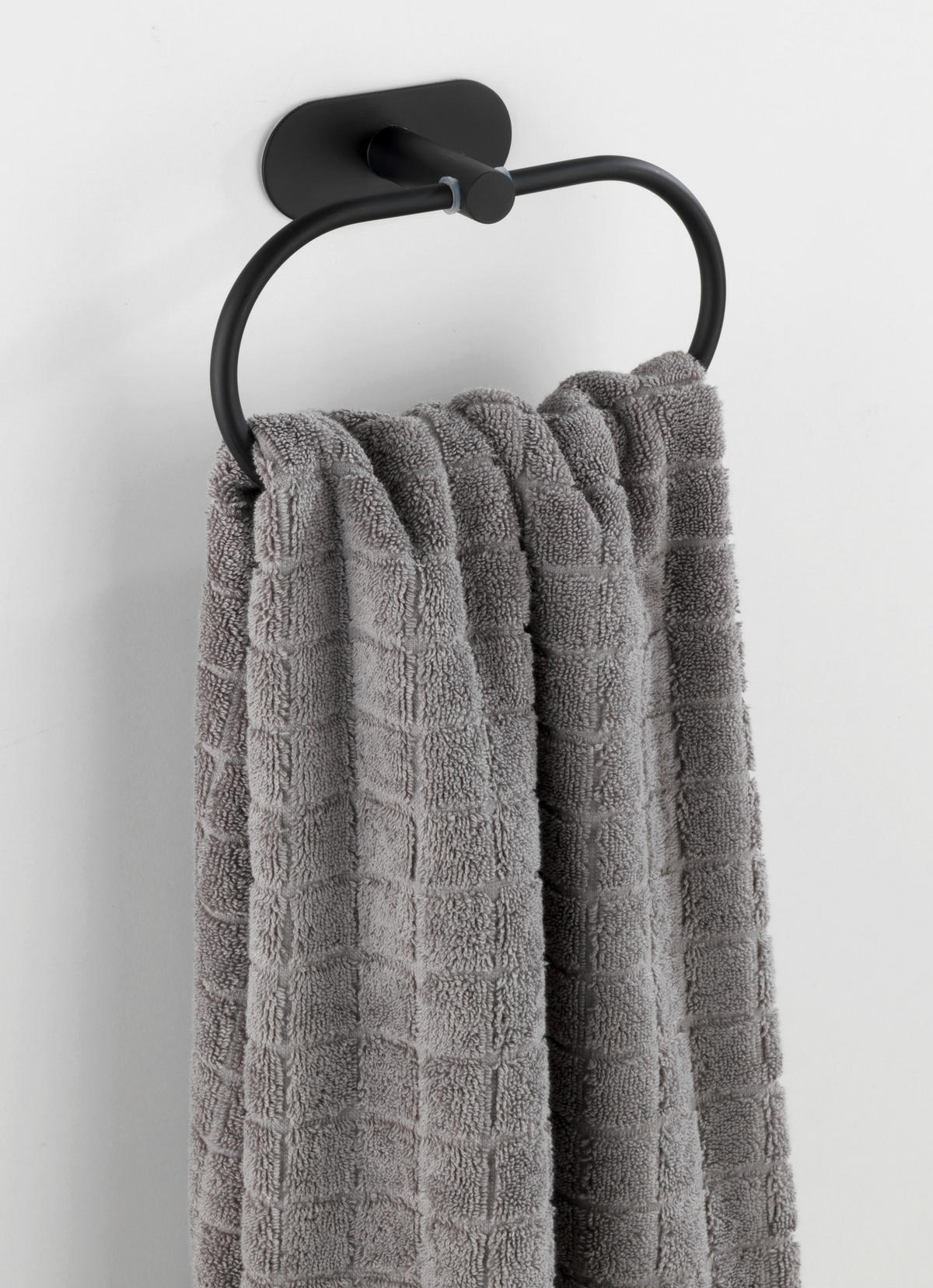 HANDDUKSHÅLLARE 7/26,7/17,8 cm  - svart, Design, metall (7/26,7/17,8cm)