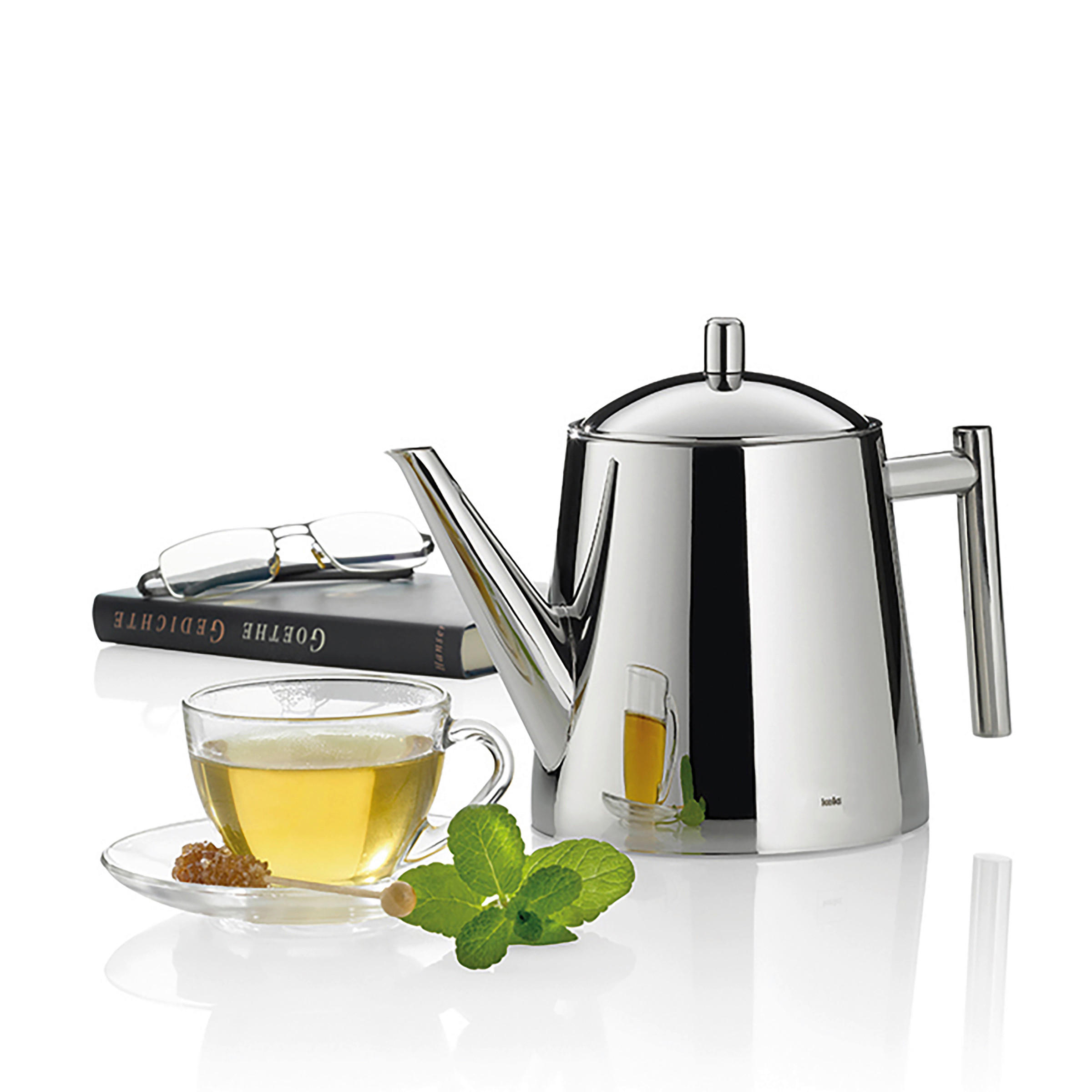 TEEKANNE Ancona  - Silberfarben, KONVENTIONELL, Metall (14/18cm) - Kela