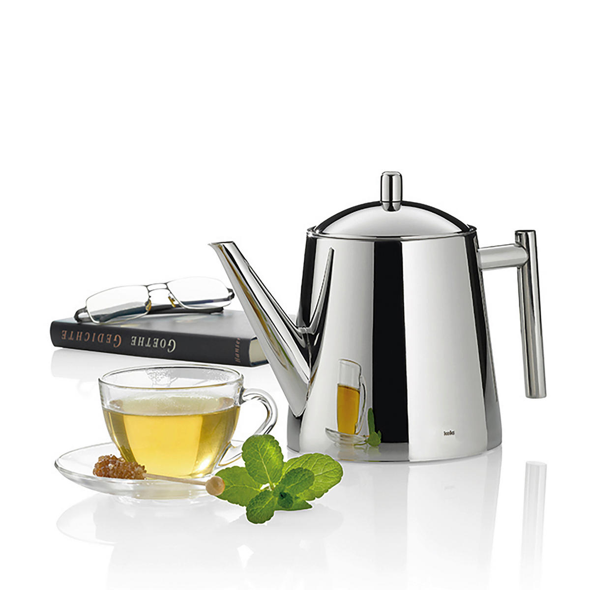 TEEKANNE Ancona  - Silberfarben, KONVENTIONELL, Metall (14/18cm) - Kela