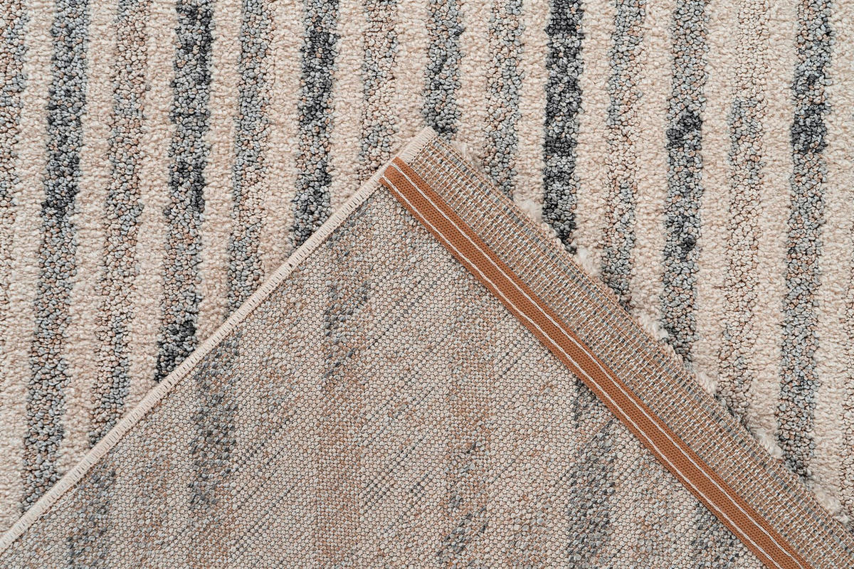 TEPPICH 80/150 cm Rhombus 125 Beige / Grau Grau, Beige  - Beige/Grau, KONVENTIONELL, Textil (80/150cm)