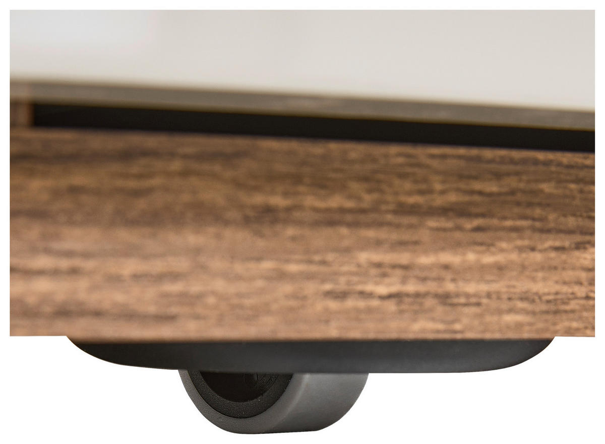 ROLLCONTAINER 50/61,2/47,5 cm  - Kaschmir/Nussbaumfarben, Design, Holzwerkstoff/Metall (50/61,2/47,5cm) - Stylife