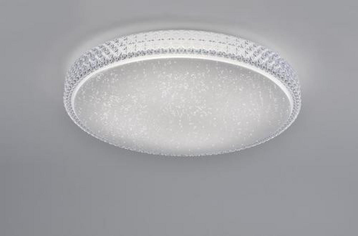 LED-DECKENLEUCHTE Lolasmart-Frida  Smart 60/10,5 cm   - Transparent/Weiß, Design, Kunststoff/Metall (60/10,5cm)