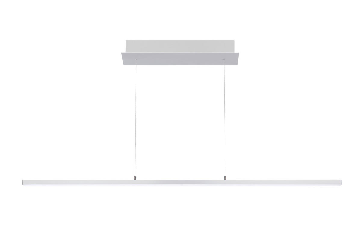 ZÁVĚSNÉ LED SVÍTIDLO, 115/13/200 cm  - barvy hliníku, Basics, kov/plast (115/13/200cm) - Novel
