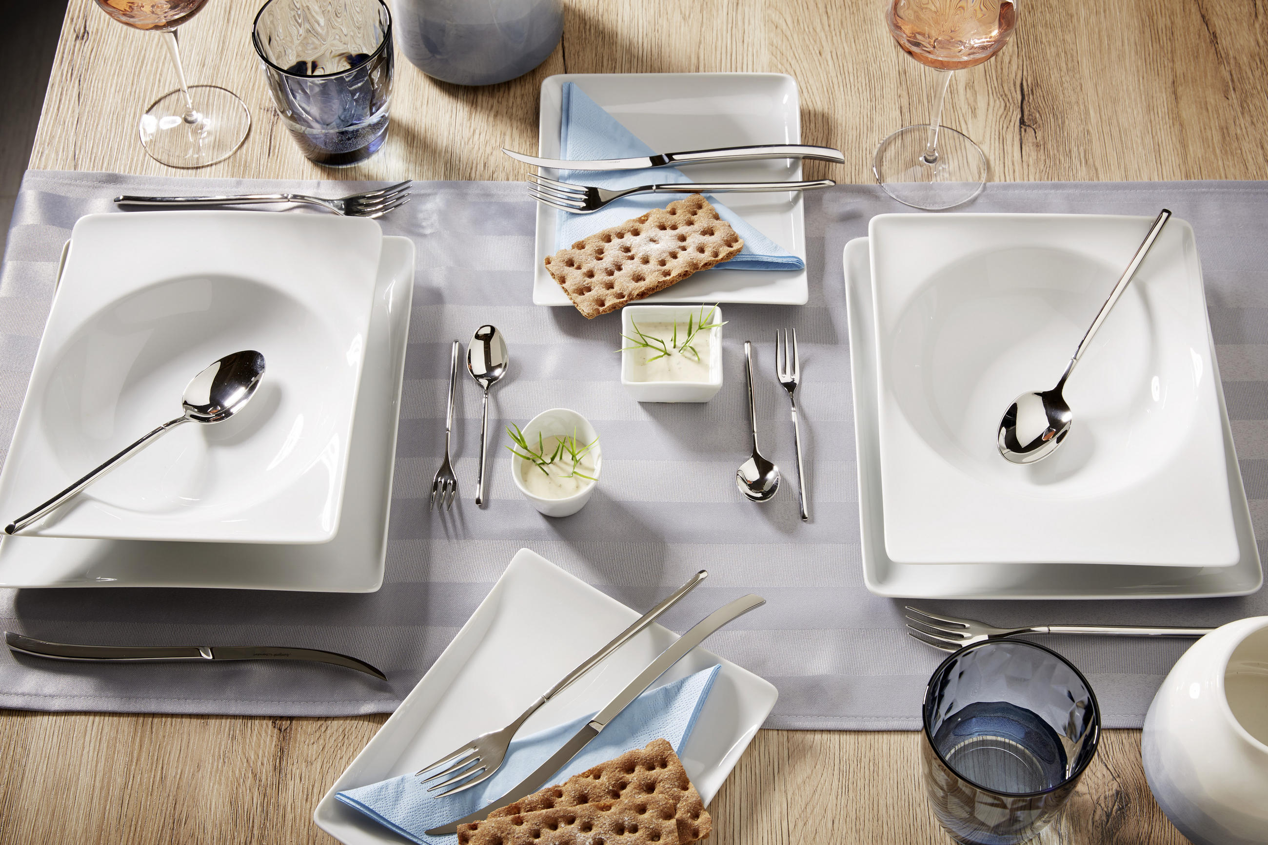BESTECKSET AVANT GARDE 30-teilig Edelstahl  - Silberfarben, MODERN, Metall - Berndorf