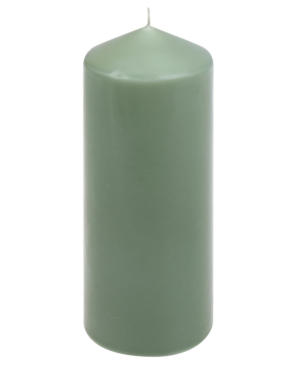 KERZE - Salbeigrün, Basics, Paraffin (7,7/20,0cm) - Steinhart