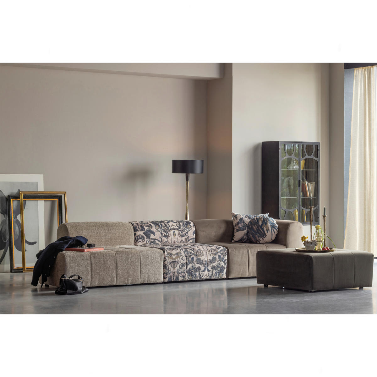 STEHLEUCHTE Blackout 30/130/30 cm  - Messingfarben/Goldfarben, Basics, Metall (30/130/30cm) - Collet's Monde