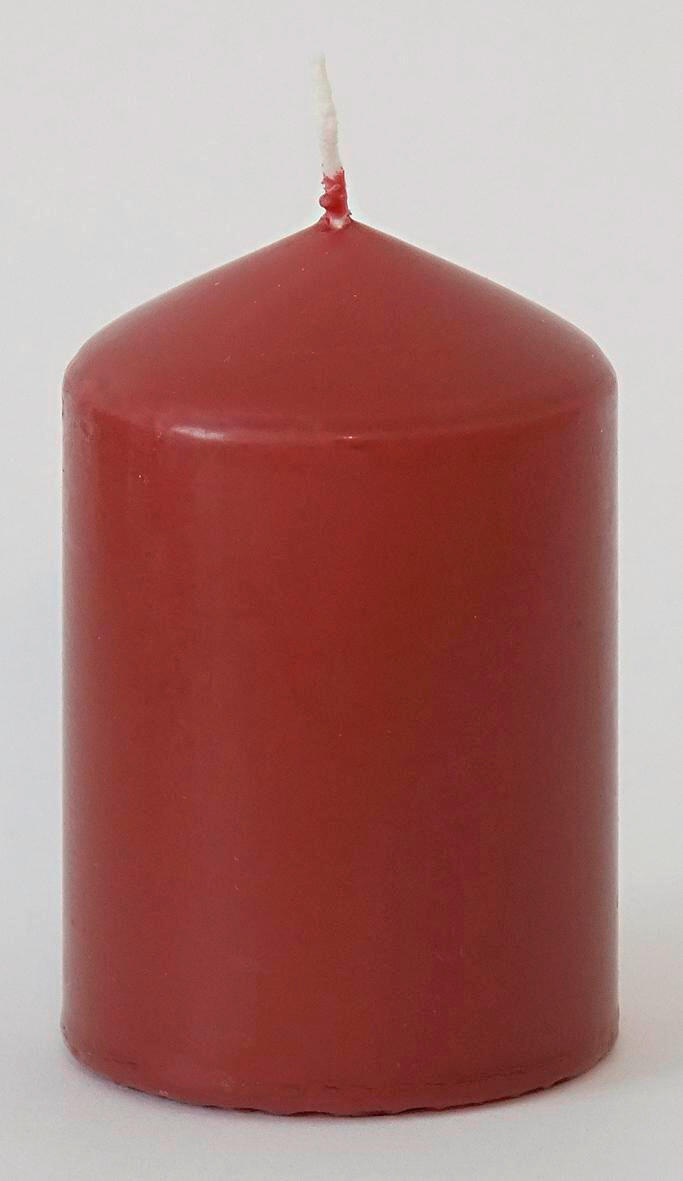 STUMPENKERZE 6,7/10 cm  - Rot, Basics (6,7/10cm) - Steinhart