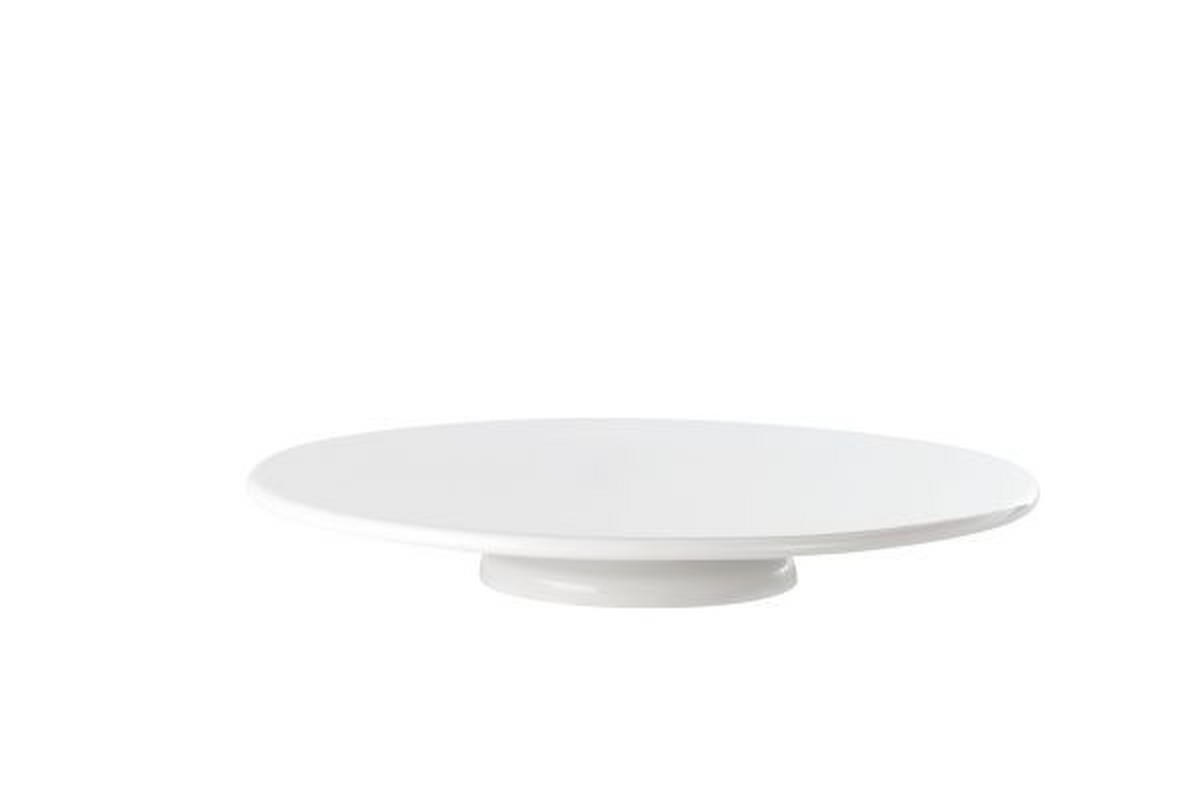 KROŽNIK ZA TORTO        30/3,5 cm      - bela, Konvencionalno, keramika (30/3,5cm) - ASA
