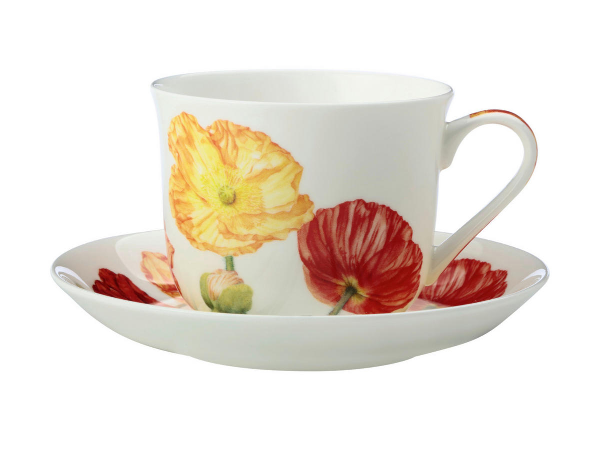 CEAȘCĂ CAPPUCCINO CU FARFURIE  - Basics, ceramică (17.5/17.5/9.5cm)