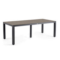 GARTENTISCH Metall, Kunststoff Anthrazit, Dunkelgrau rechteckig  - Dunkelgrau/Anthrazit, Basics, Kunststoff/Metall (280/100/75cm) - Tierra Outdoor