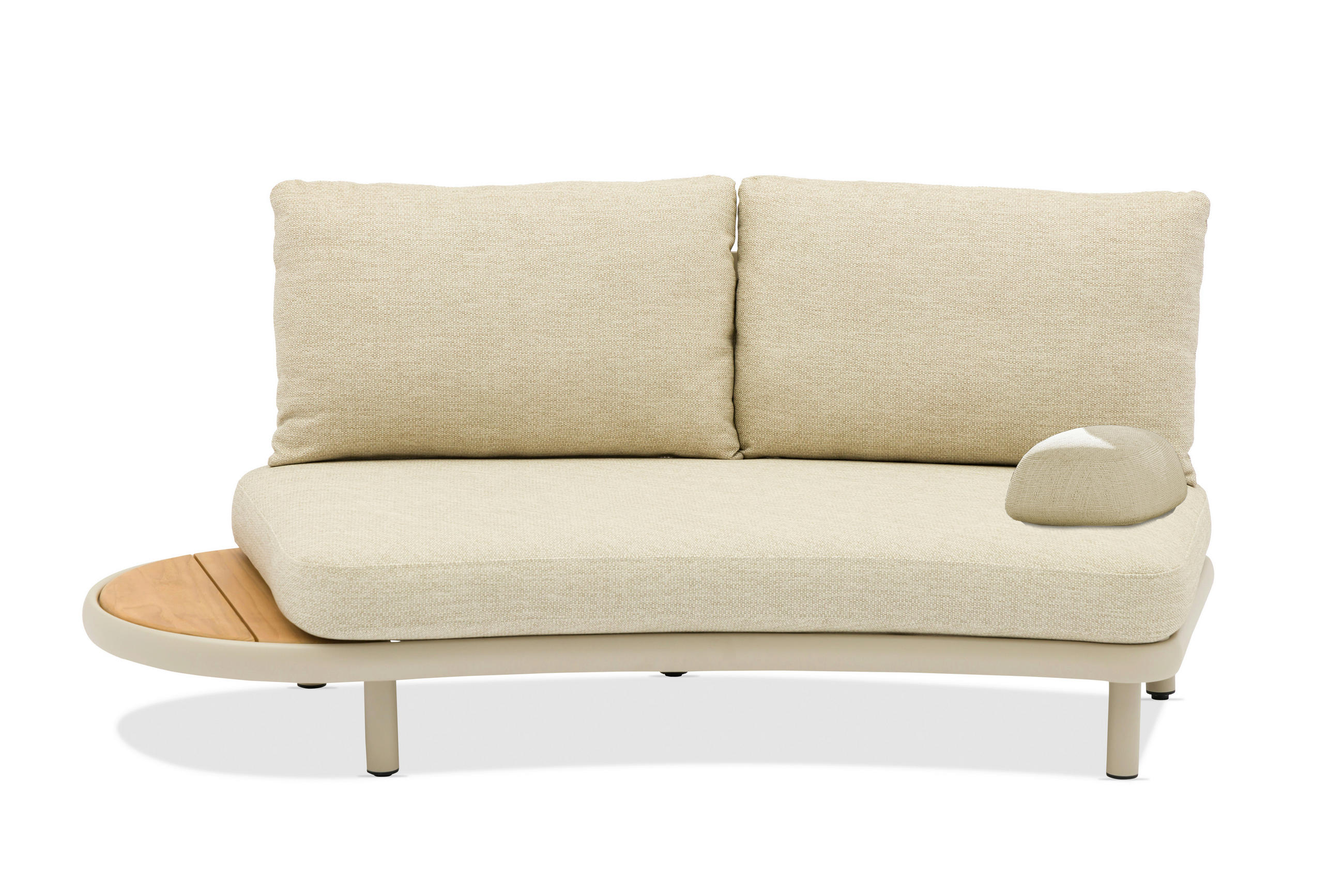 LOUNGESOFA  - Beige, Modern, Holz/Textil (174,5/85/116cm) - Zebra 