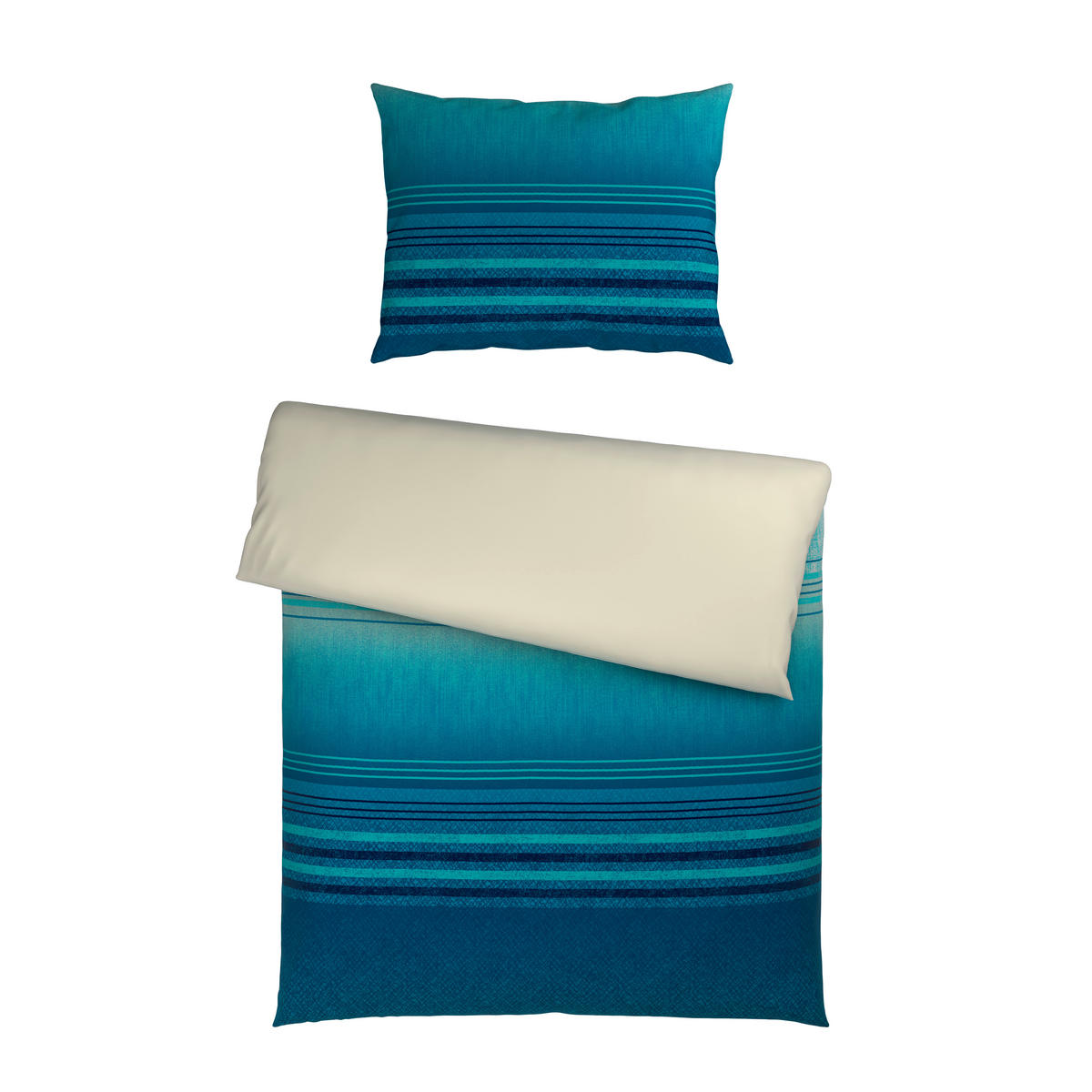 POSTELJINA SA DVA LICA 140/200 cm saten plava  - plava, tekstil (140/200cm) - Novel