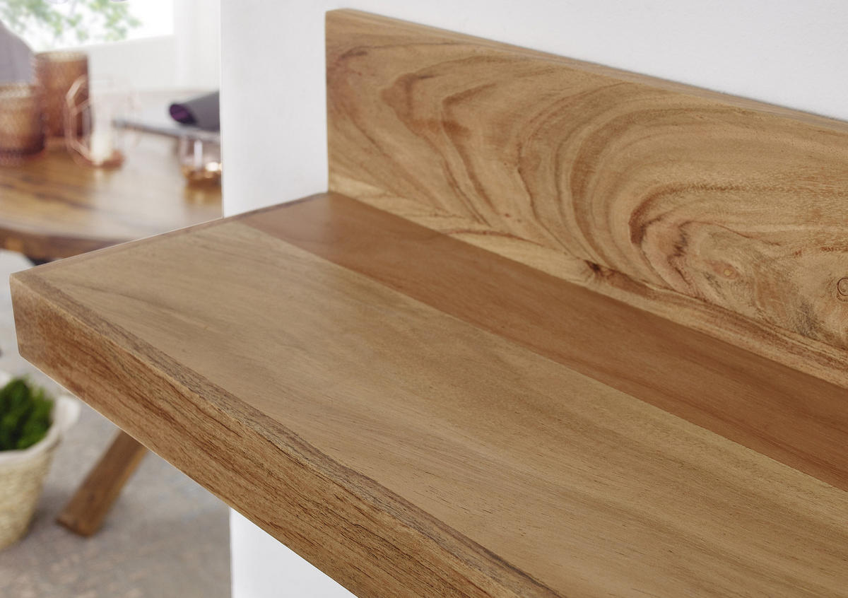 WANDREGAL  - Akaziefarben, Modern, Holz (110/17/24cm) - MID.YOU