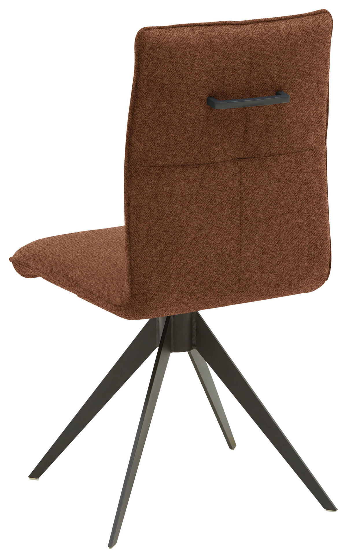 STUHL Stahl Flachgewebe  - Rostfarben/Schwarz, Design, Textil/Metall (46/91/62cm) - Dieter Knoll