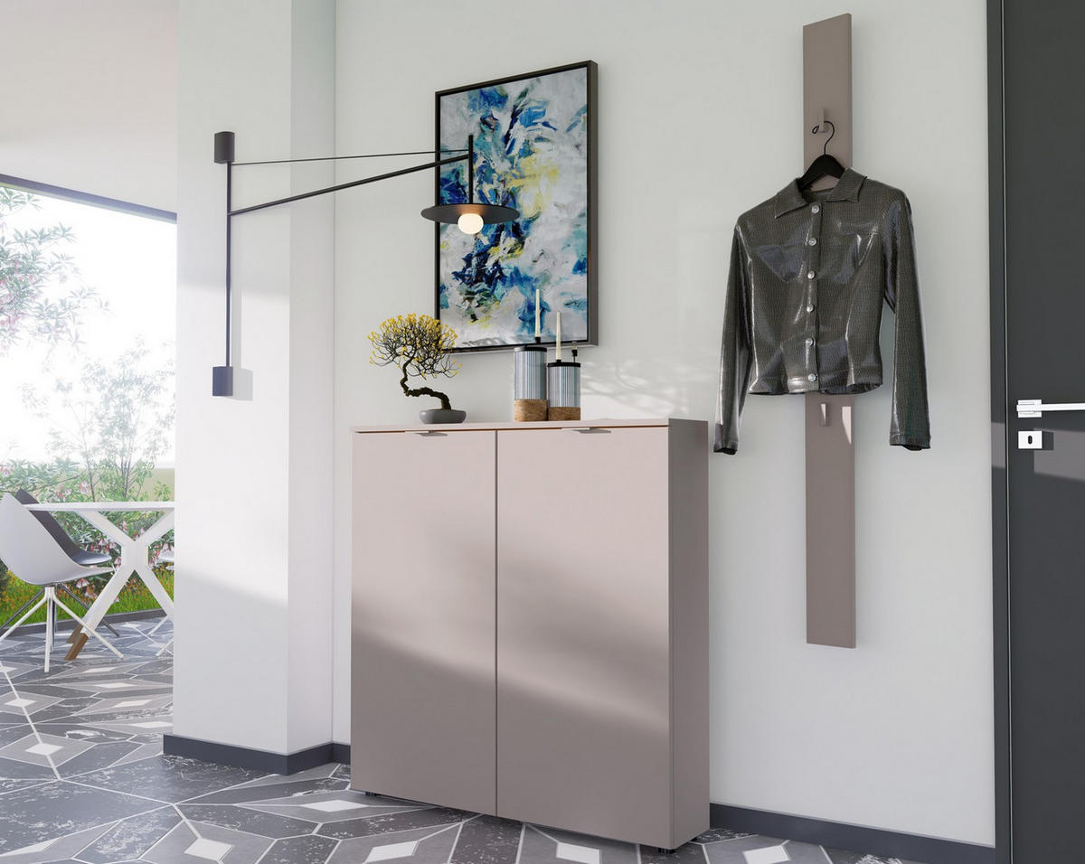 GARDEROBENPANEEL  in 12/150/2 cm  - Beige, Design, Holzwerkstoff (12/150/2cm) - Livetastic