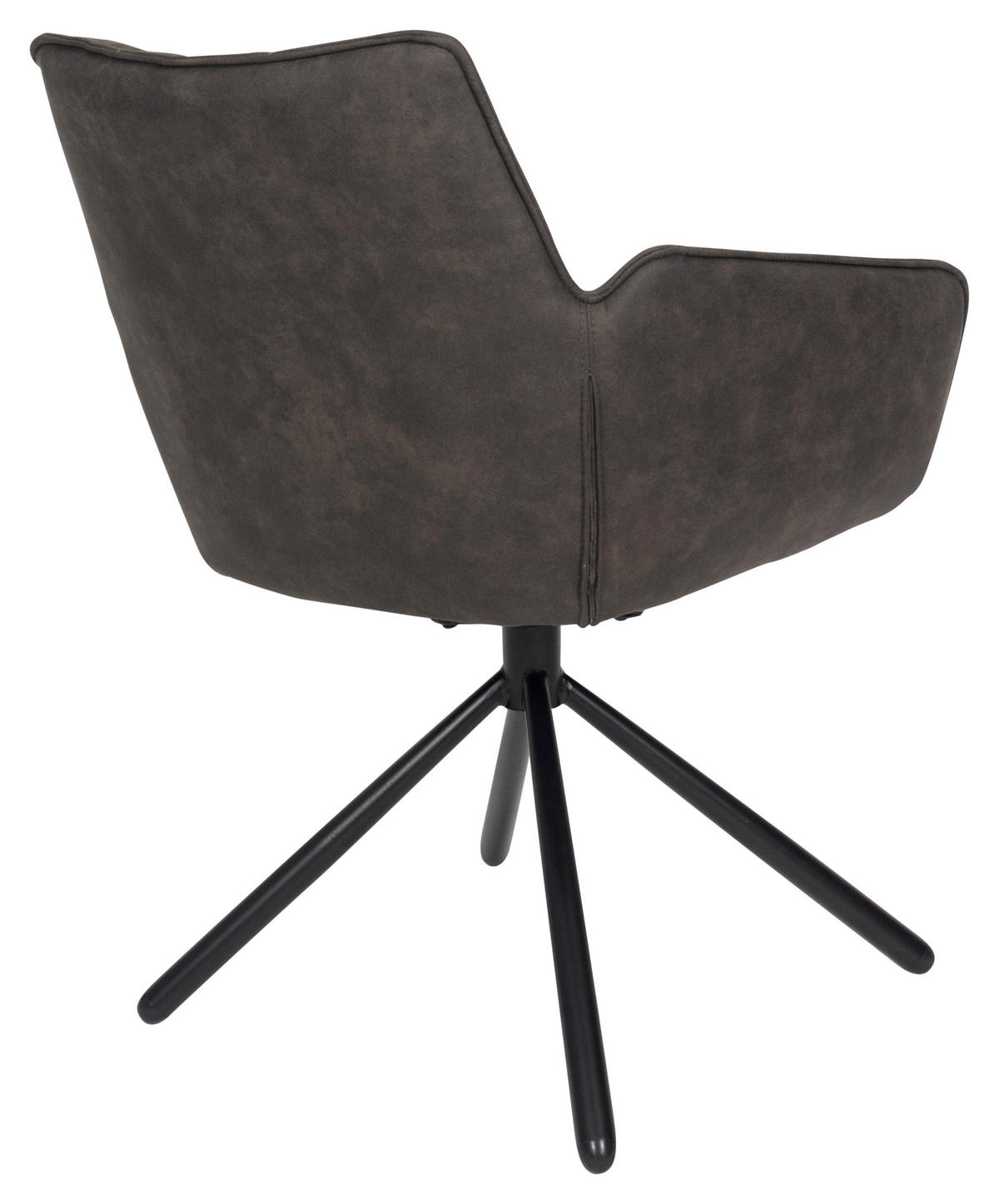 ARMLEHNSTUHL  in Mikrofaser  - Schwarz/Grau, Design, Textil/Metall (60/84/65cm) - SetOne by Musterring