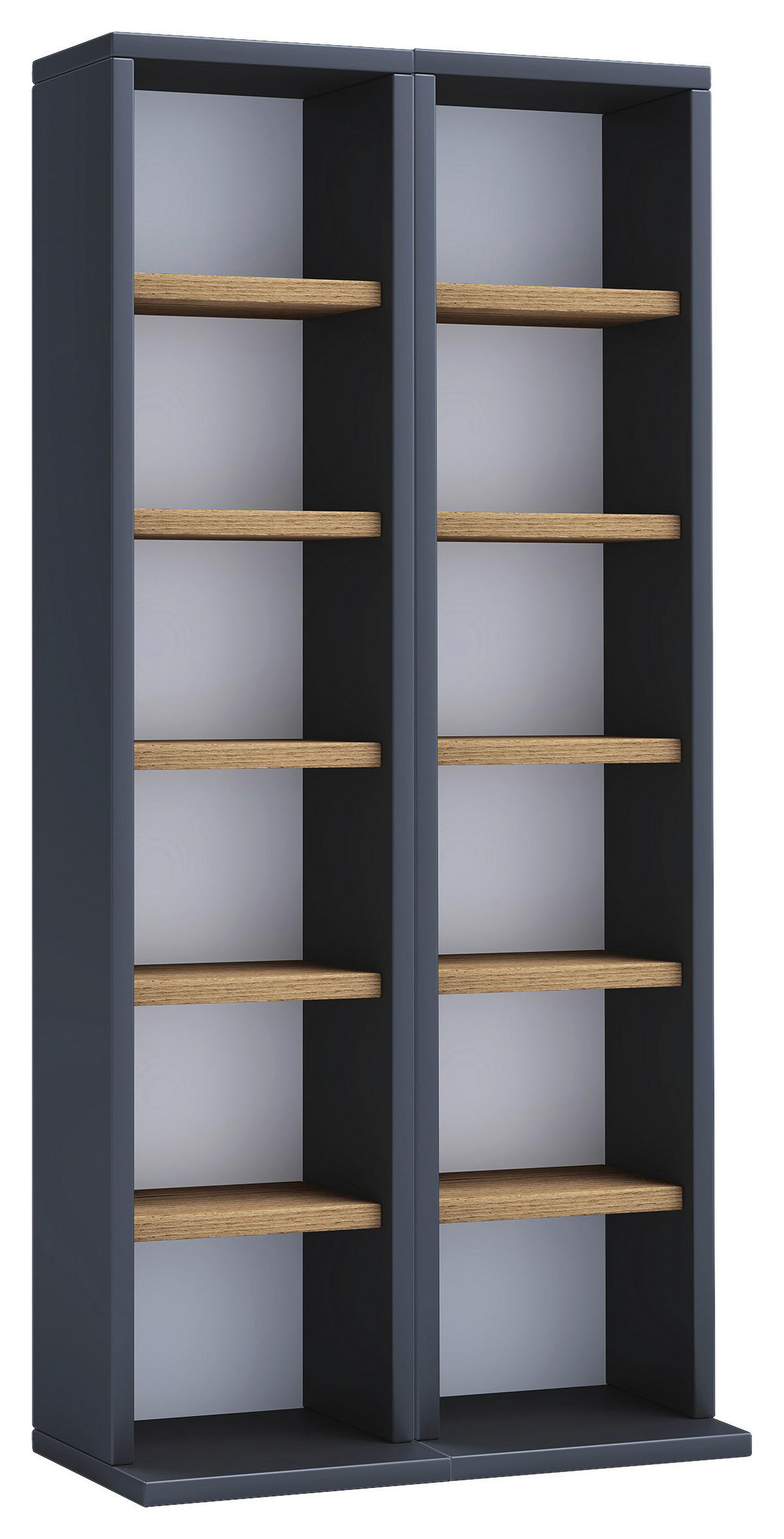 CD-REGAL - Honigeiche/Anthrazit, Design, Holzwerkstoff (42/91,8/20cm) - MID.YOU
