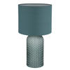 BORDSLAMPA SOFIA 26,5/50 cm   - vit/ljusgrön, Basics, glas/textil (26,5/50cm)