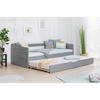 AUSZIEHBETT 90/200 cm  in Hellgrau  - Hellgrau, MODERN, Holz (90/200cm) - MID.YOU