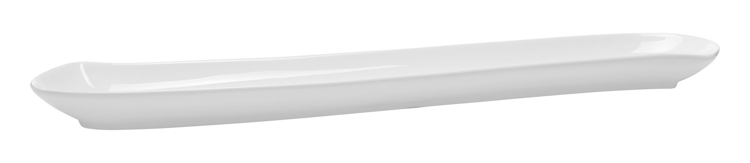 OLIVENSCHALE  Swing  - Weiss, Basics, Keramik (46,7/9,5/2,9cm) - Novel