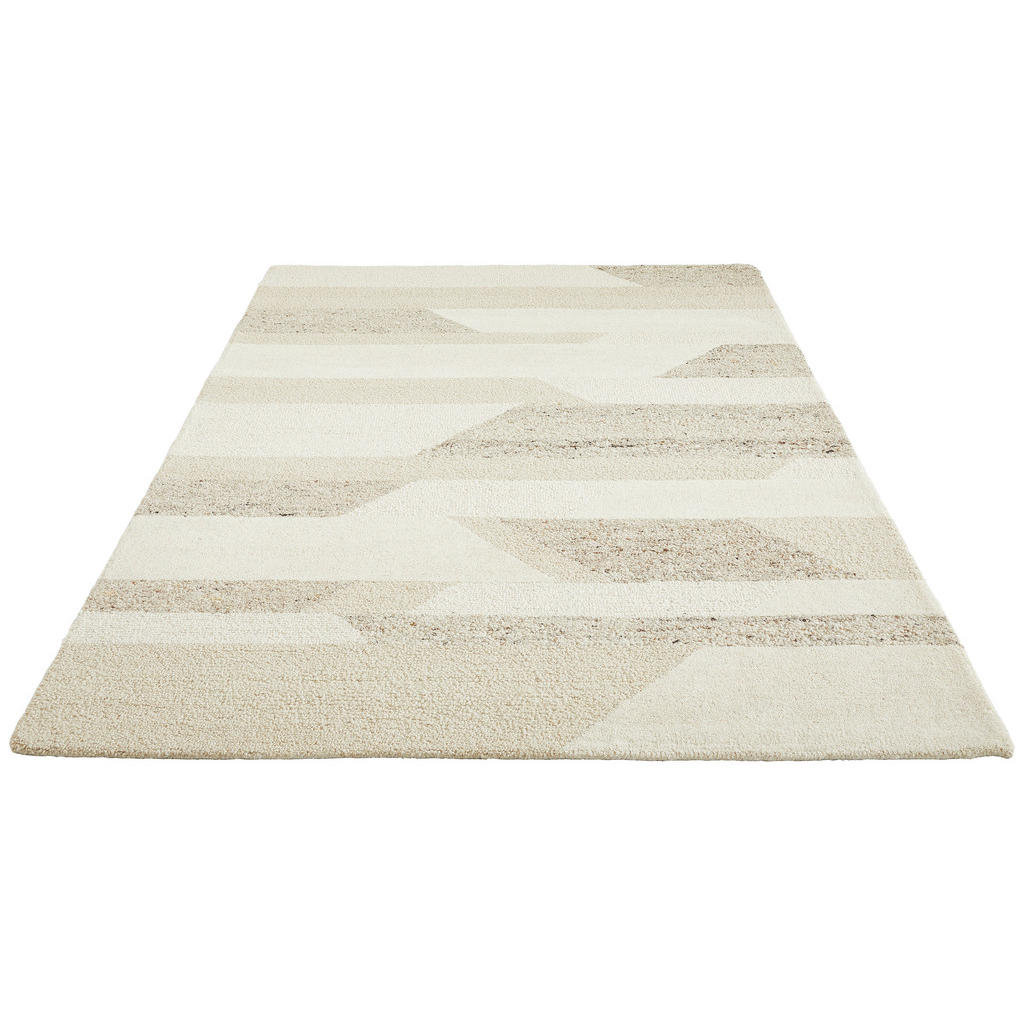 Thumbnail - Linea Natura Wollteppich, Beige, Textil, Abstraktes, rechteckig, 160x230 cm, pflegeleicht, Teppiche & Böden, Teppiche, N...