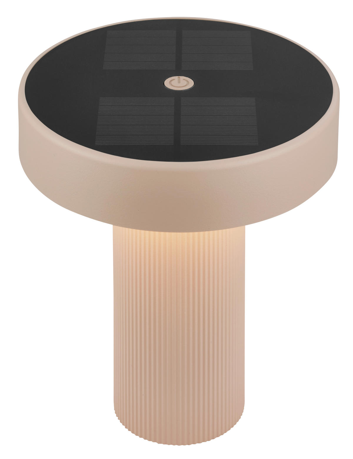 AKKU-TISCHLEUCHTE 16/20 cm  - Beige, Design, Kunststoff (16/20cm)