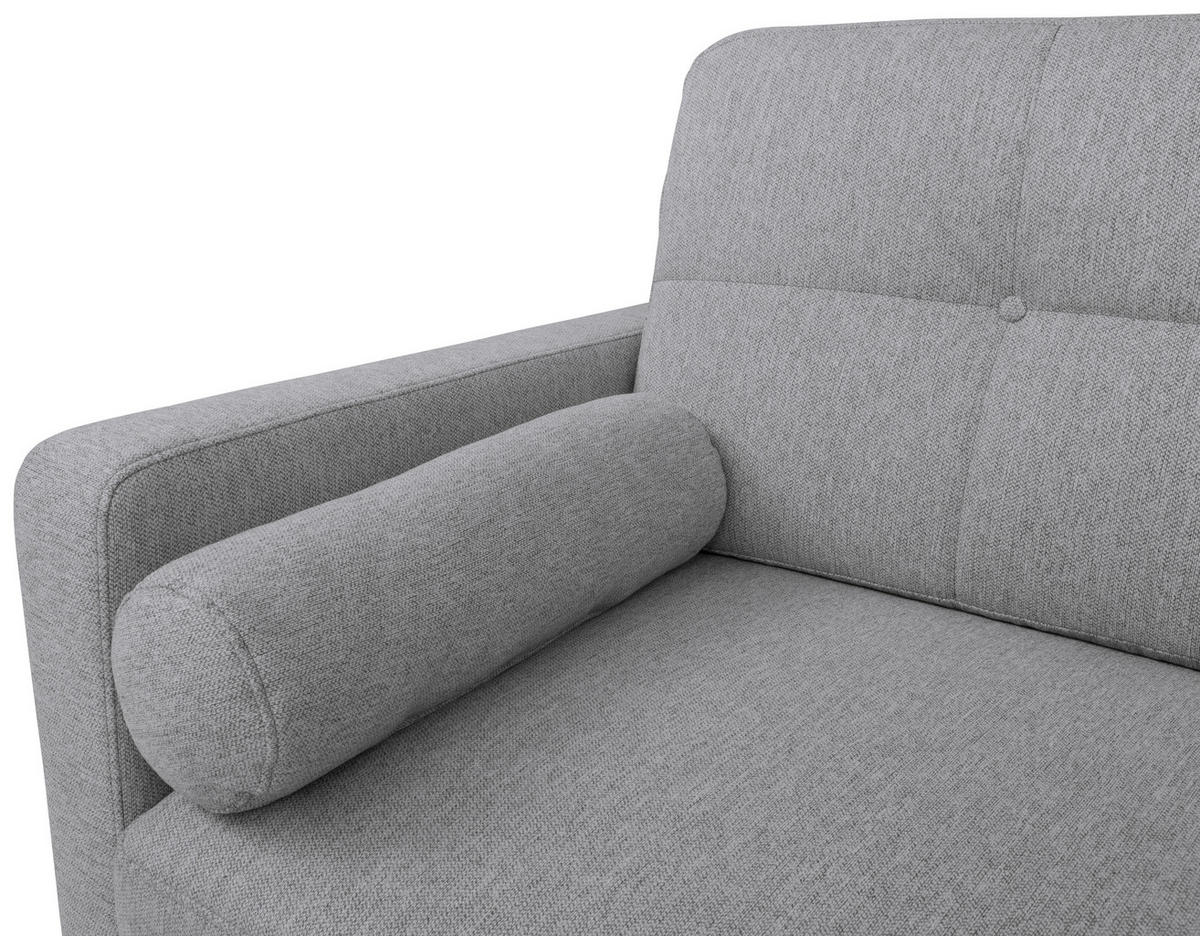 SCHLAFSOFA in Flachgewebe Dunkelgrau  - Dunkelgrau/Eiche Wotan, Konventionell, Holz/Textil (222/93/99cm) - MID.YOU