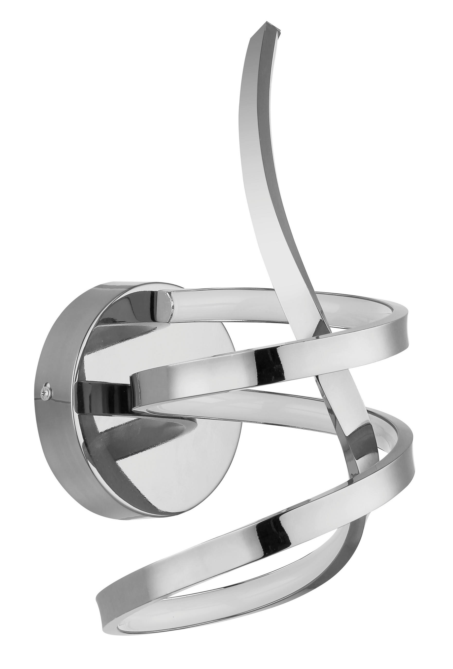 LED-DECKENLEUCHTE 16/35 cm   - Chromfarben/Weiß, Design, Kunststoff/Metall (16/35cm) - Globo