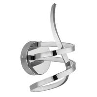 LED-DECKENLEUCHTE 16/35 cm   - Chromfarben/Weiß, Design, Kunststoff/Metall (16/35cm) - Globo