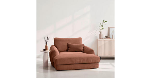 XXL-SESSEL - Rostfarben/Schwarz, KONVENTIONELL, Kunststoff/Textil (132/81/158cm) - Carryhome