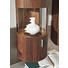 WOHNWAND Kernnussbaum furniert Nussbaumfarben, Weiß - Nussbaumfarben/Alufarben, Design, Holz/Holzwerkstoff (338/223/51,9cm) - Ambiente by Hülsta