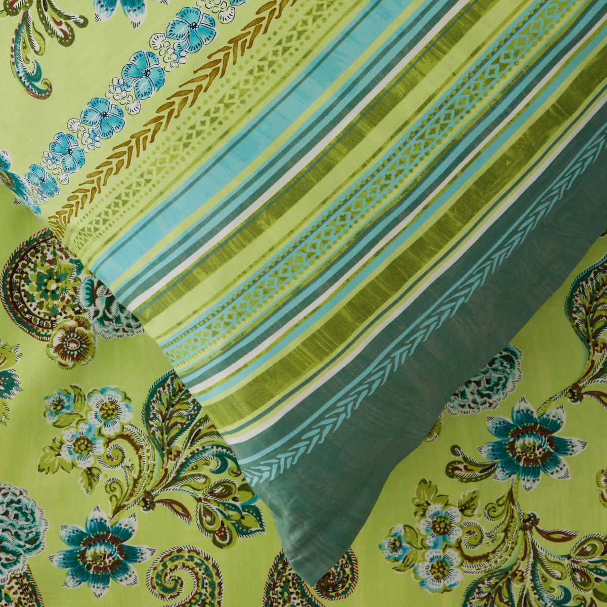 BETTWÄSCHE Rapallo Satin 135/200 cm  - Grün, KONVENTIONELL, Textil (135/200cm) - Bassetti