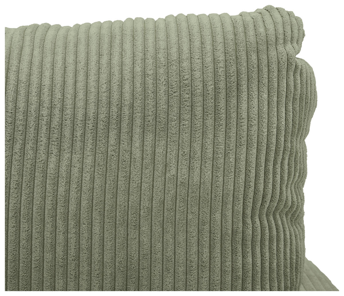 ECKSOFA Salbeigrün Cord  - Salbeigrün/Schwarz, KONVENTIONELL, Kunststoff/Textil (217/146cm) - Carryhome
