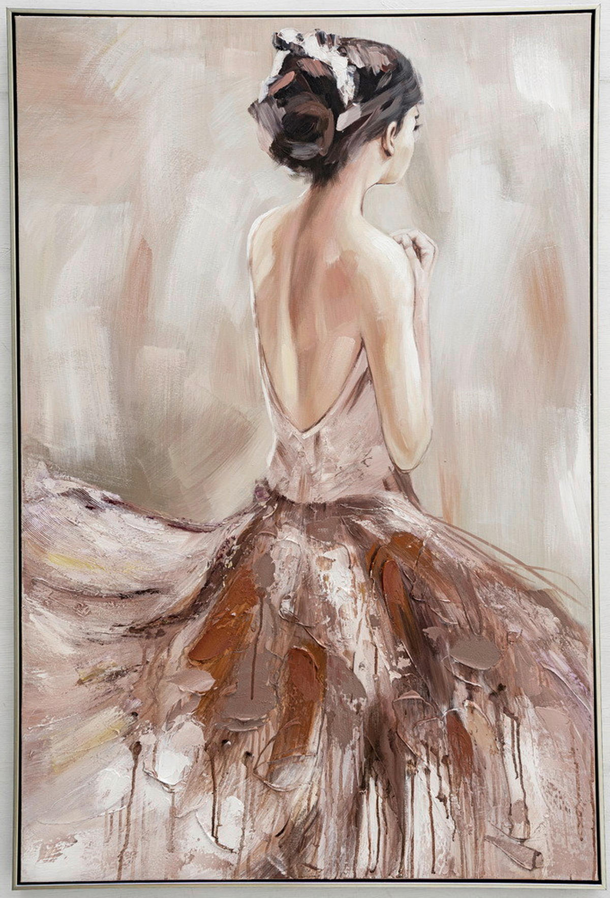 KUNSTDRUCK  - Silberfarben/Braun, LIFESTYLE, Holz/Kunststoff (70/120cm) - Monee