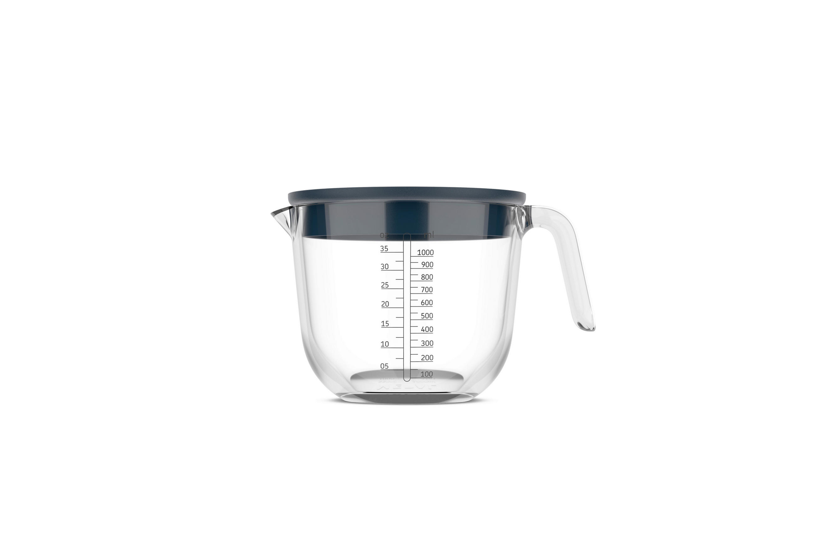 ODMERNÁ NÁDOBA - tmavomodrá, Konventionell, sklo (20,0/14,6/12,9cm) - Mepal